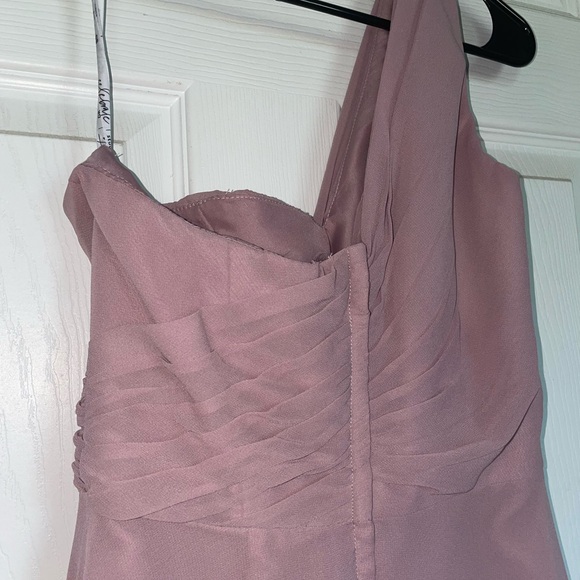 David’s Bridal CELEBRATE DB STUDIO The Daydream Dress full skirt one shoulder - Picture 6 of 11